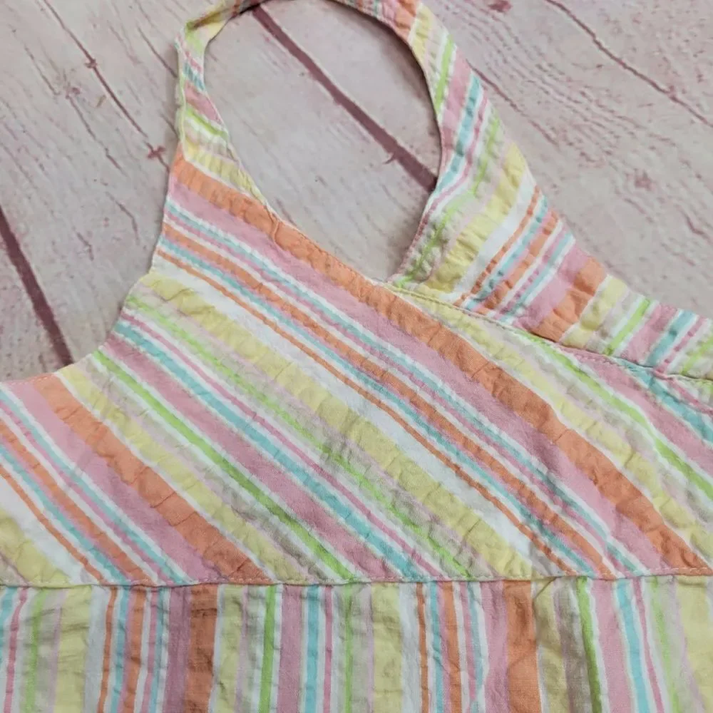 Cherokee stripped halter dress 4T